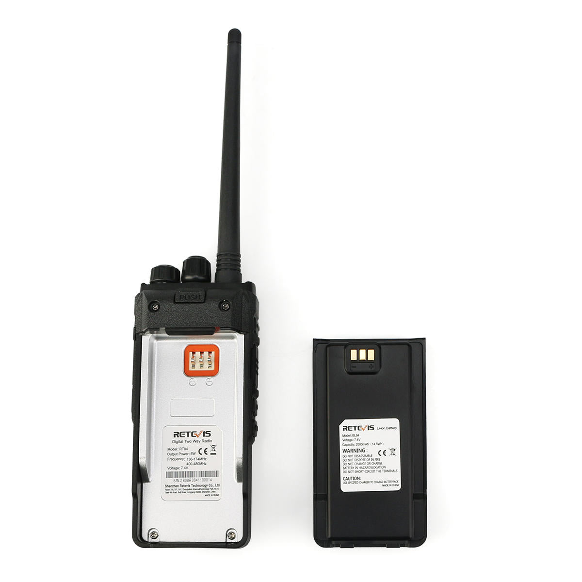 DMR Dual Band Walkie Talkie 5W VHF UHF DMR Digital/Analog Two-way Radio Transceiver