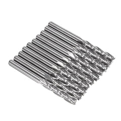 10pcs 3 Flutes Milling Cutter 3.175*17mm Carbide End Mill CNC Cutting Tool