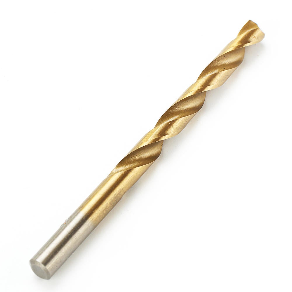 29Pcs 1/16 to 1/2 Inch Titanium Coated HSS Twist Drill Bit Set 118 Degree Point with Plastic Box for Wood Aluminum Copper