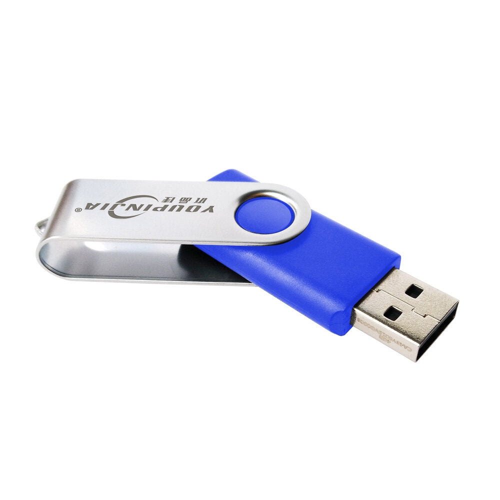 64G USB2.0 Flash Drive 360 Rotated Design U Disk Portable USB Stick PenDrive Thumb Drive Metal Plug and Play