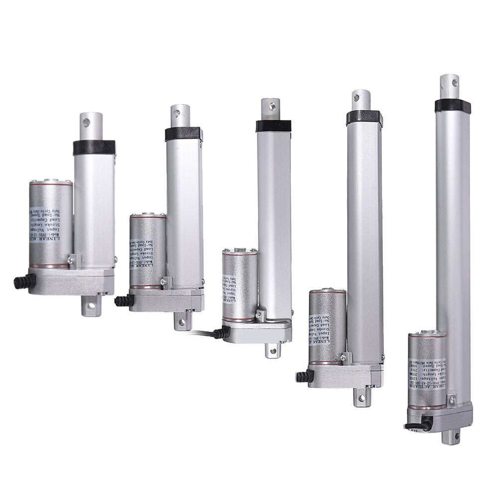 DC 12V 750N 50/100/150/200/250mm Stroke Tubular Motor Electric Linear Actuator Adjustable Actuator Tor Opener Linear Actuator Motor