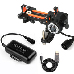 Shockproof Split Type Cell Phone Holder Rechargeable Powerful Flashlight Bcycle Headlight