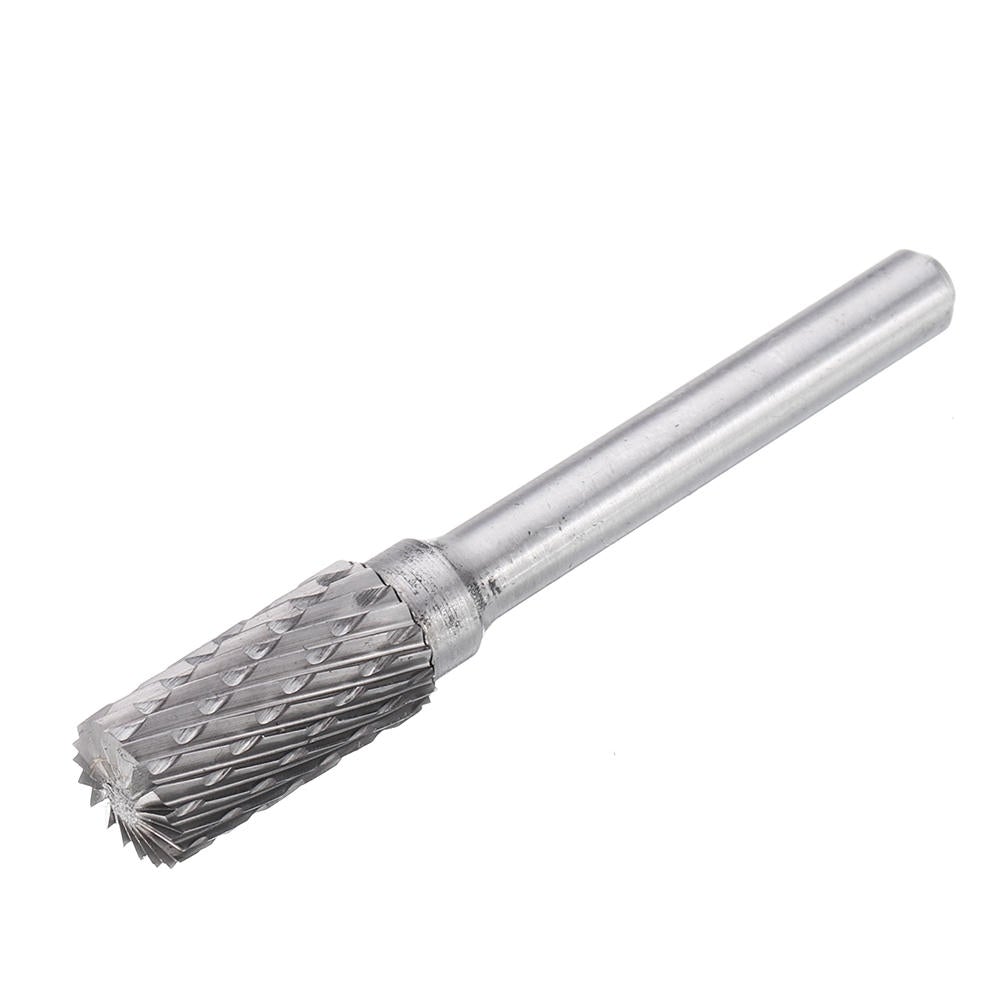 5Pcs DGCFA 6x10mm Double Cut Tungsten Carbide Rotary Burr Set 6mm Shank for DIY Wood Carving Metal Polishing Engraving Drilling