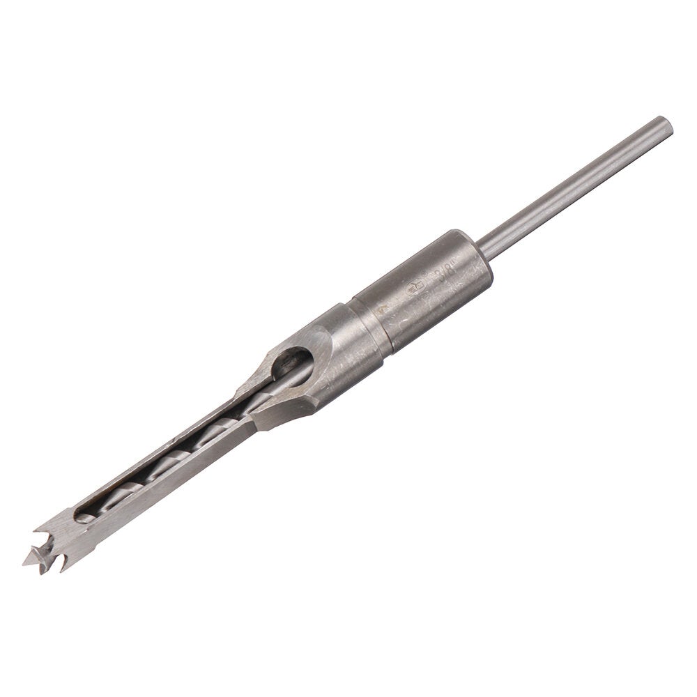 4pcs Square Hole Drill Bits Auger Mortising Chisel Set Kit 1/4 to 1/2 Inch Tool Set