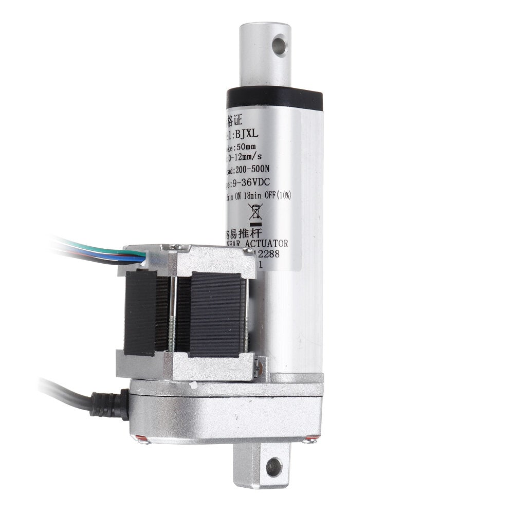500N 7mm/s Adjustable Linear Actuator DC 9-36V Stepper Motor Linear Actuator Tubular Motor