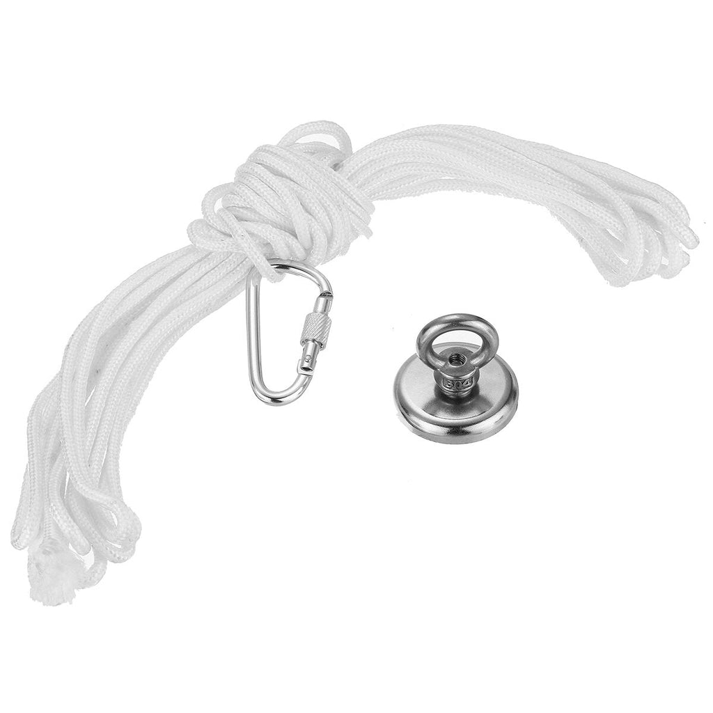 80-250KG Neodymium Recovery Magnet with 10M 6mm Diameter Rope Hunting Diving Fishing Recovery Magnet