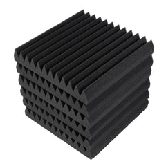 6Pcs Triangular Sound Insulation Cotton KTV Muffler Sponge Foam Pad Wall Absorption