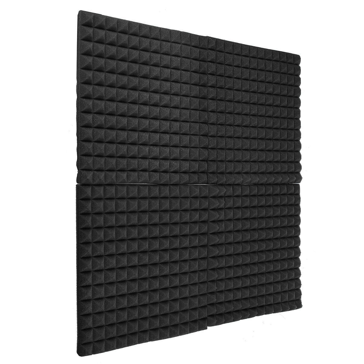 4 Pcs Soundproofing Acoustic Foam Sound Treatment Absorption Wedge Tiles Studio Room