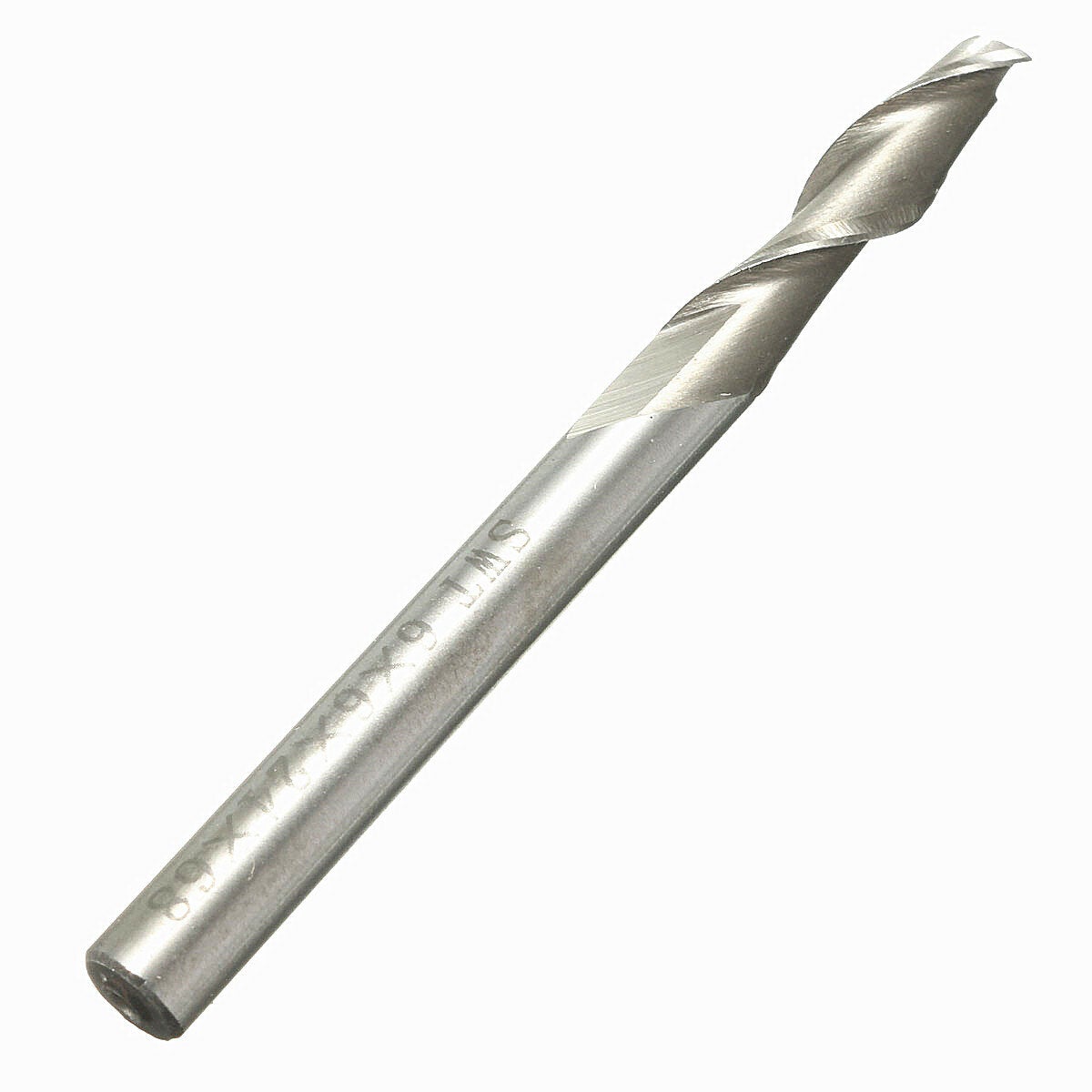10pcs 6mm 2 Flute End Mill Cutter Spiral Drill Bit Milling CNC Tool