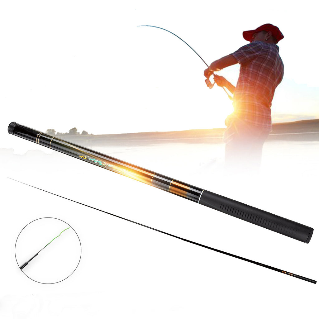 Ultra Hard FRP Glass Fiber Fishing Rod Portable Telescopic Fishing Pole for Stream River