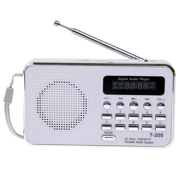 Portable Camping Hiking Outdoor Sport Hi-Fi Speaker Digital Multimedia Loudspeaker FM Radio
