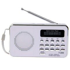 Portable Camping Hiking Outdoor Sport Hi-Fi Speaker Digital Multimedia Loudspeaker FM Radio