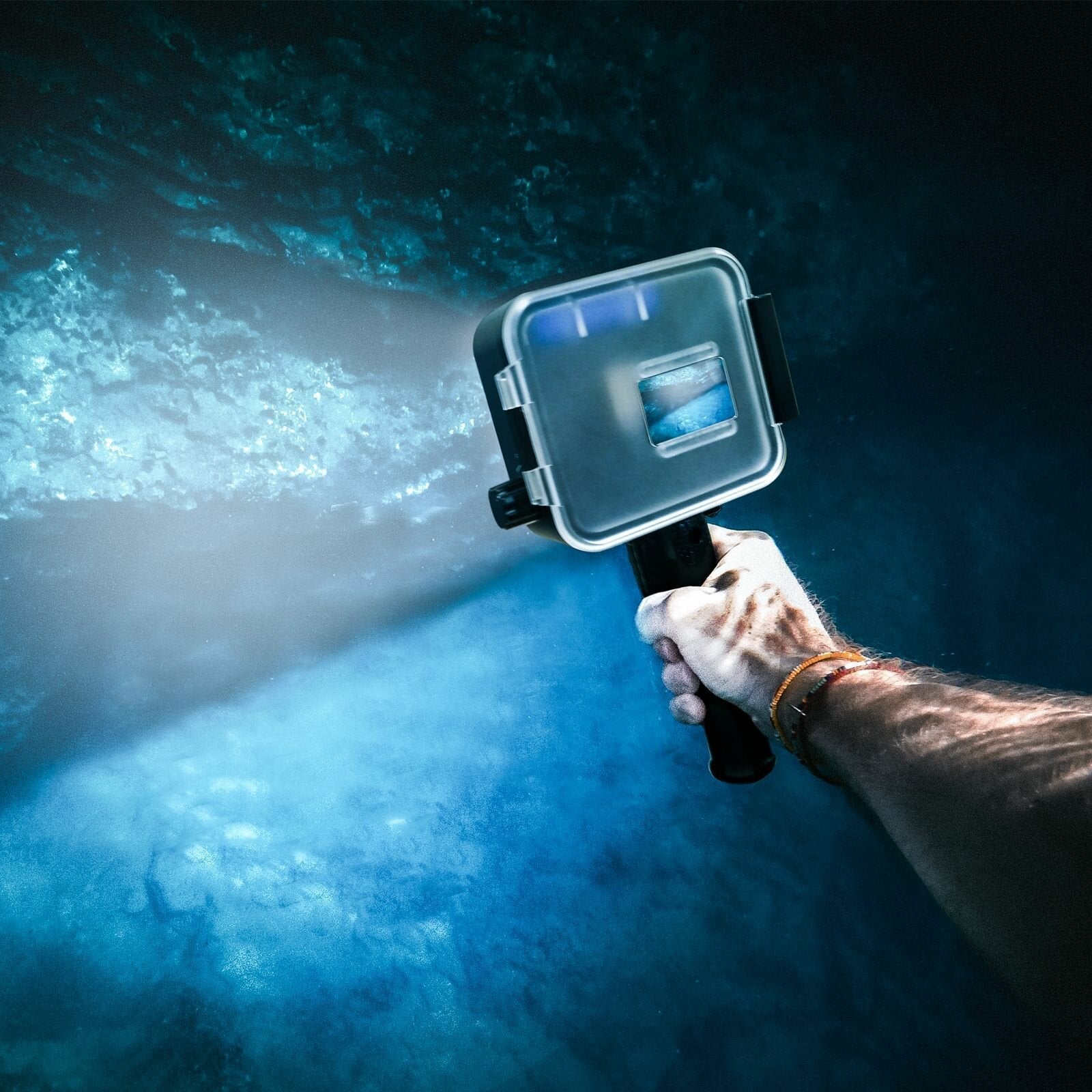 LED Underwater Lamp Diving Light for GoPro Hero 7 6 5 Black Video Flash Fill Lights Waterproof Case Red Filter Trigger