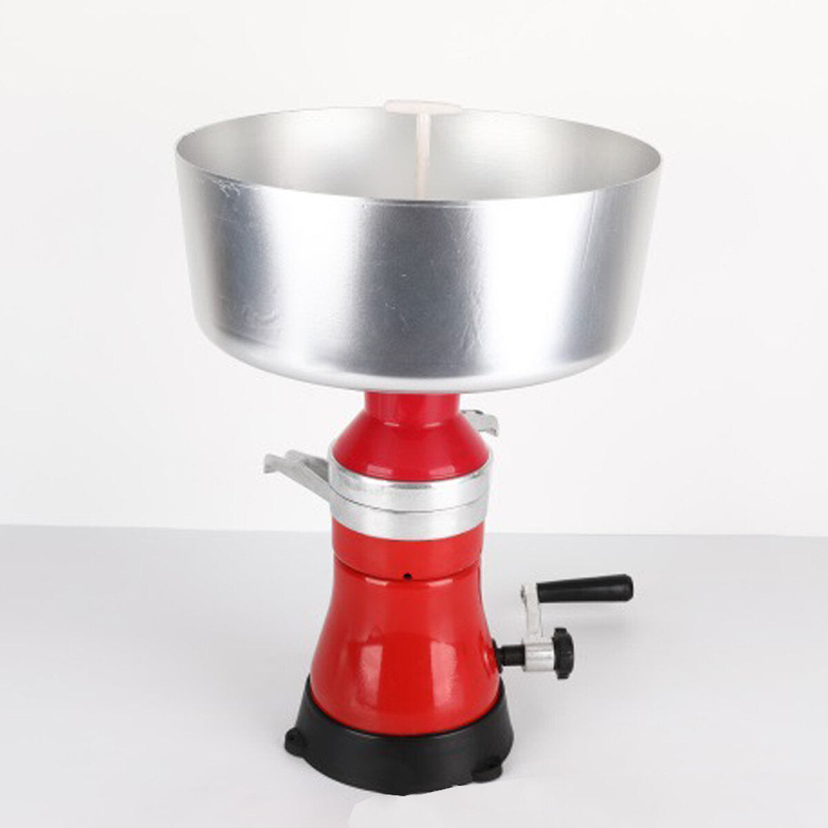 80L Hand Operated Milk Centrifuge Separator Aluminum Alloy Ghee Machine Small Separator