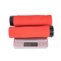 Durable Shockproof Anti-slip Soft Lightweight Single-sided Locking Sponge 1 Pair x Bicycle Grip Mountain Bikes Grip