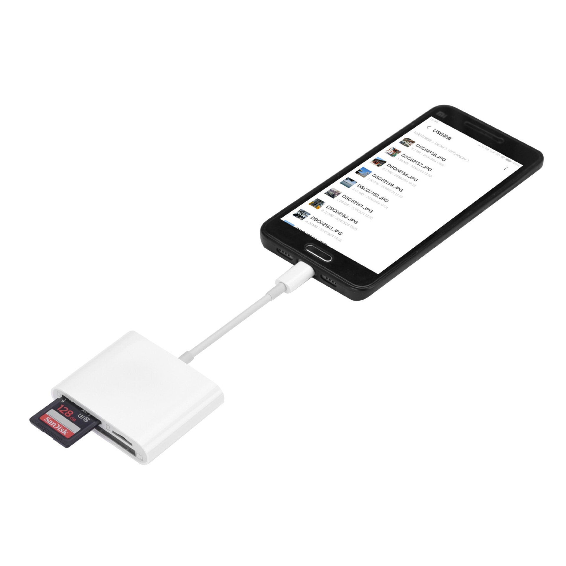 Multifunctional 3-IN-1 USB-C to SD/ TF/ CF Memory Card Reader for iMac/ for iPad/ Macbook