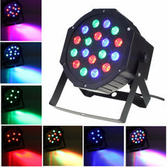 18W DMX-512 RGB LED Par Stage Lighting Party DJ Disco KTV Christmas Projector Light AC110-220V