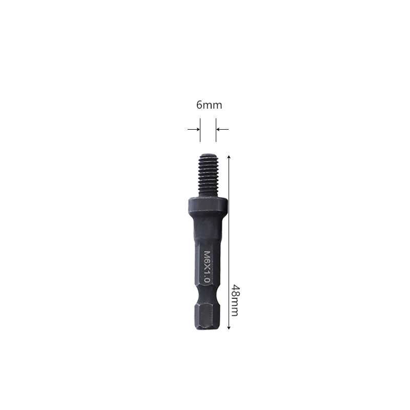 Self-Tapping Socket Adapter for 6mm/8mm/10mm Insert Nuts or Hanger Bolt Power Drill Tools 1/4 Inch Hex Shank