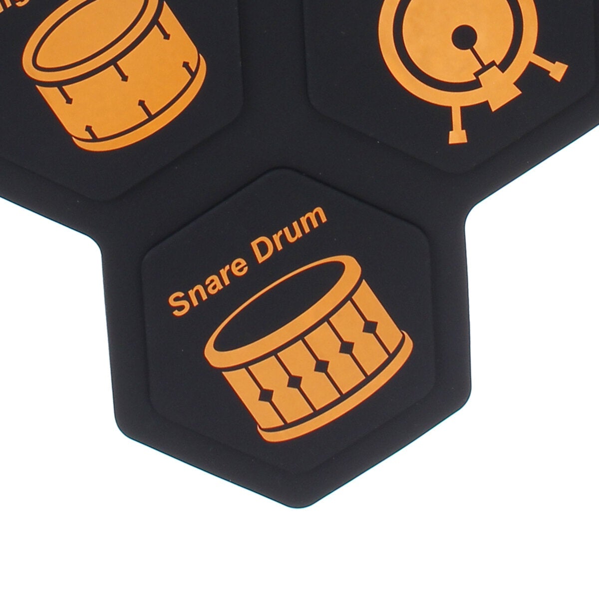 4.5V Portable Electronic Roll Up Drum Set with Drumsticks and Sustain Pedal for Beginner