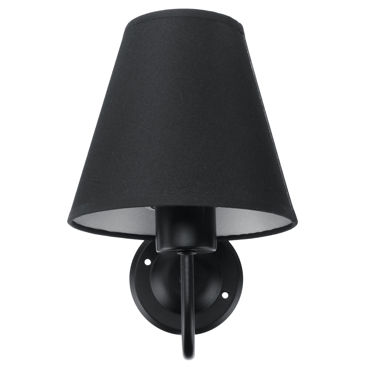 Wall Light American Style Bedroom Wrought Iron Retro Bedside Lamp with Power Switch Cord Without Bulb