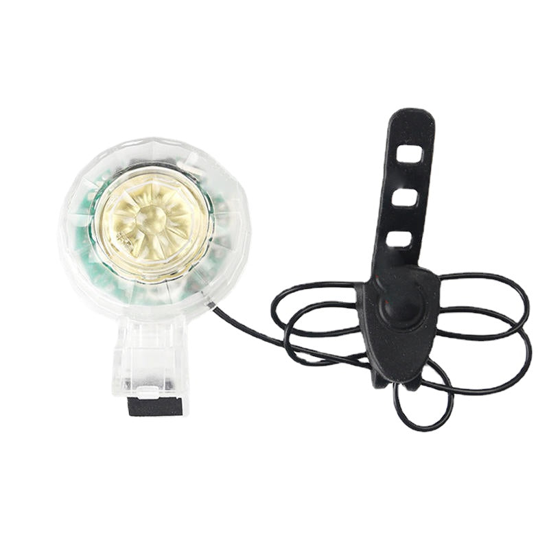 2 In 1 120dB Bike Bell LED Warning Light For Electric Scooter E-bike 5 Modes USB Charging Waterproof Low Noise Bike Alarm