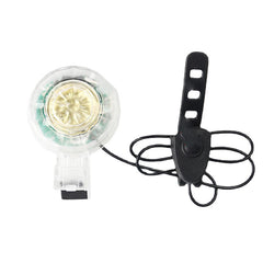 2 In 1 120dB Bike Bell LED Warning Light For Electric Scooter E-bike 5 Modes USB Charging Waterproof Low Noise Bike Alarm