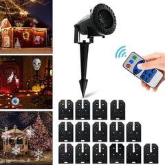 15 Patterns LED Projector Stage Light Party DJ Disco with Remote