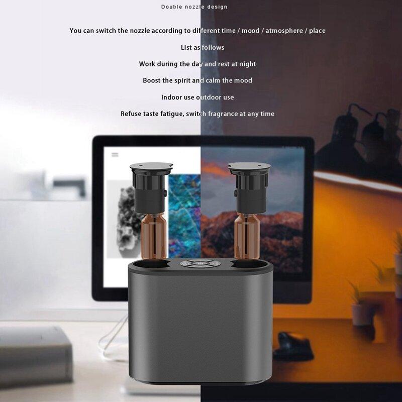 5V Dual-spray Aroma Diffuser USB Charging Essential Oil Diffuser Air Purifier 4000mAh Battery Life for Car Home Office