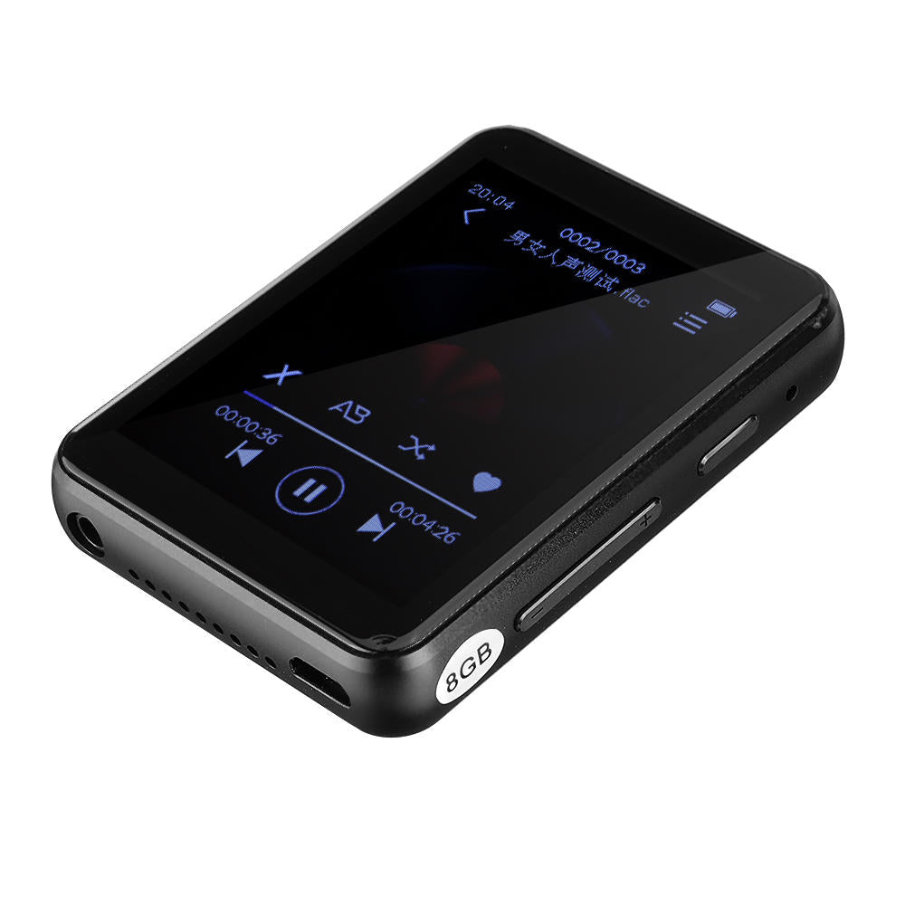 16GB Bluetooth MP3 Player HD Lossless MP4 MP5 MP6 Music Audio Video Built in Speaker External Sound Recording Alarm FM