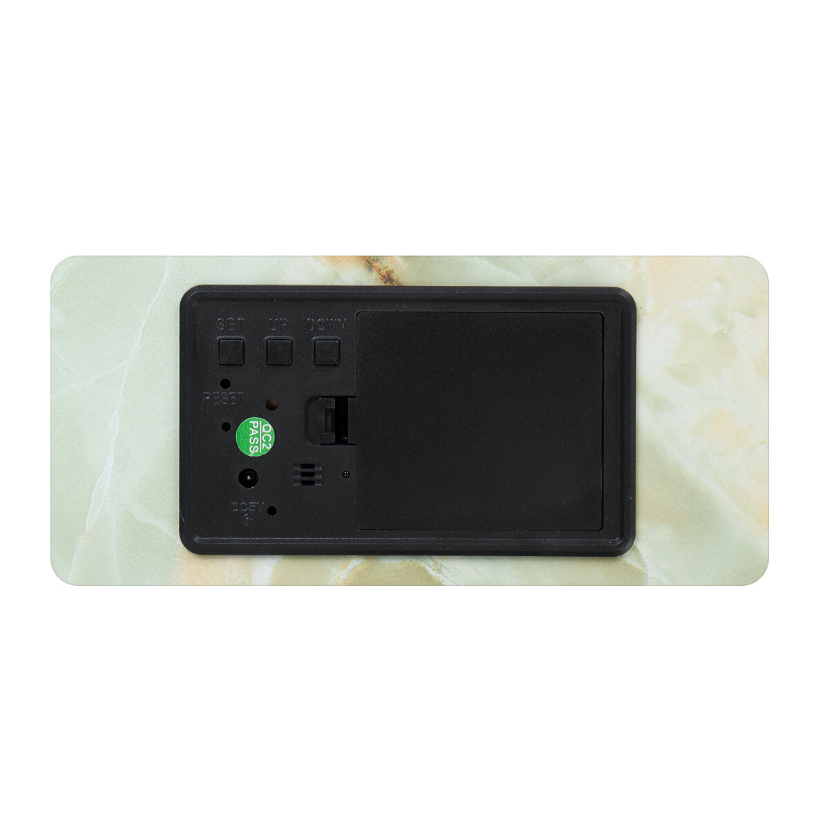 LED Marble Pattern Alarm Clock Creative Led Voice Control Digital Electronic Desktop Clock Temperature Display