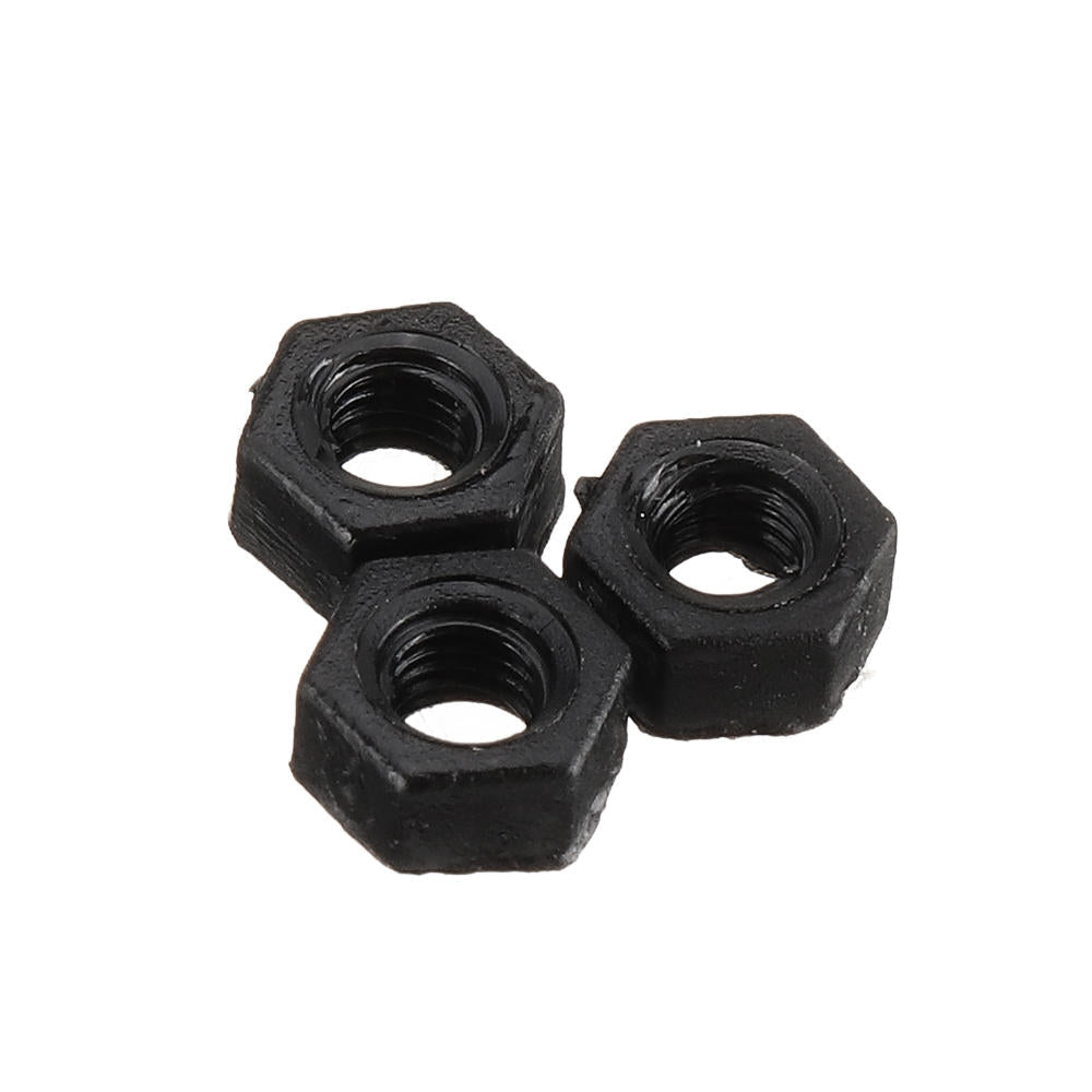 M3NP3 500Pcs M3 Nylon Screw Bolt Black Round Cross Screw Hex Nut Spacer Nylon PCB Assortment
