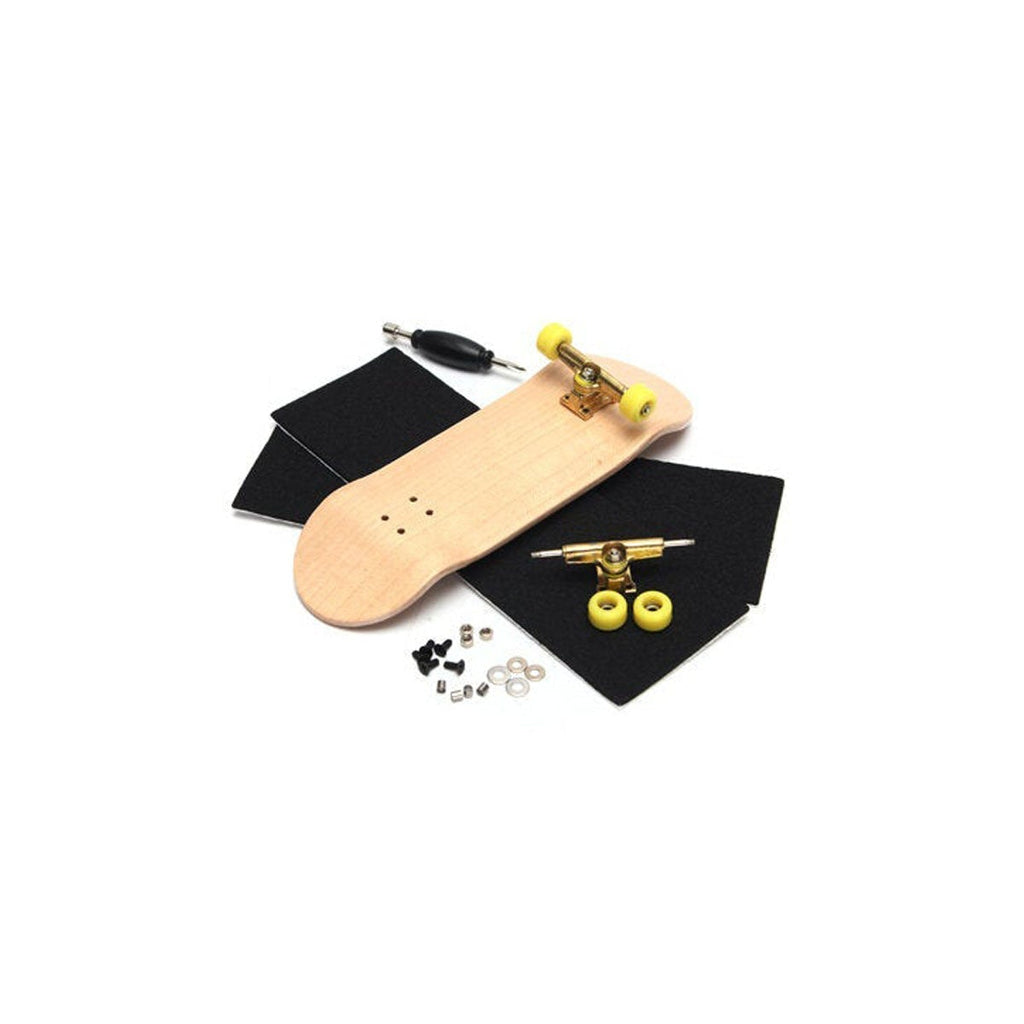 Wooden Multicolor Baseboard Mini Skateboard Set Indoor Toys