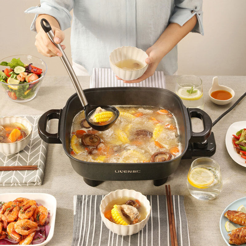 Electric Skillet 5.5L 1800W 5Gear Knob Control Hot Pot Non-Stick Pot from Ecological Chain