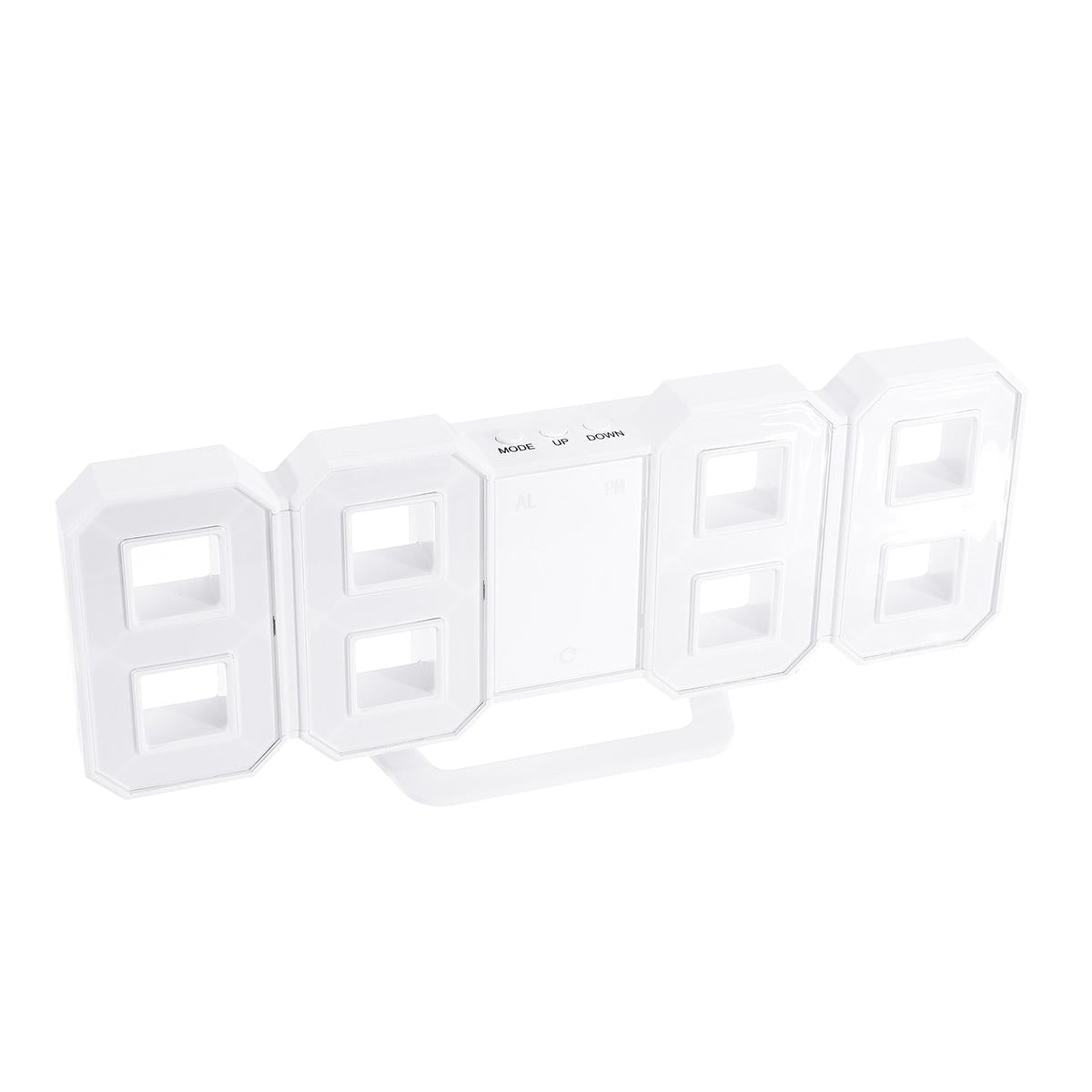 Upgrade Version 3D LED Clock Color Changeable Blue White Red LED Wall Clock Modern Table Living Room Digital Alarm Clock