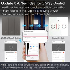 Smart Light Switch No Neutral Wire No Capacitor Remote Control Works with Alexa Google Home