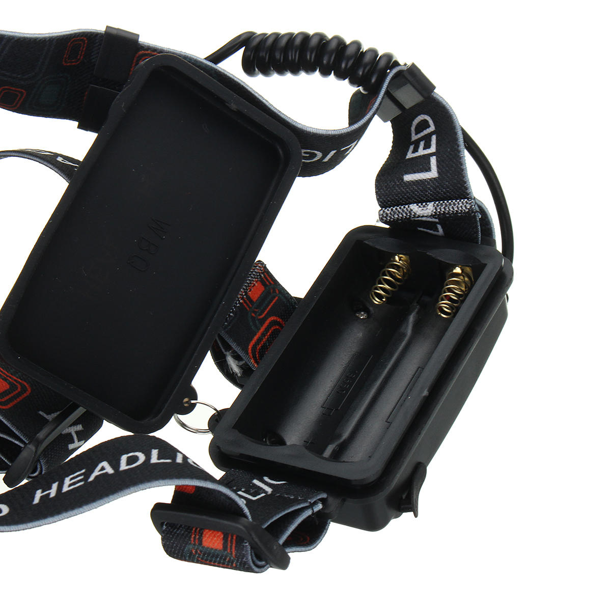 2500 Lumens Bicycle Headlamp 4 Switch Modes T6+ 4XPE White Light Mechanical Zoom