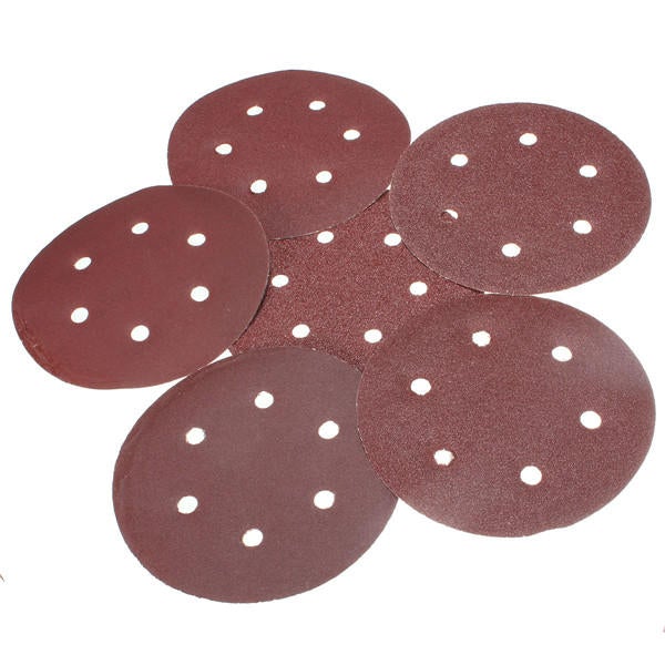 25pcs 6 Inch Sanding Discs 40 60 80 120 180 240 Grit Sanding Paper