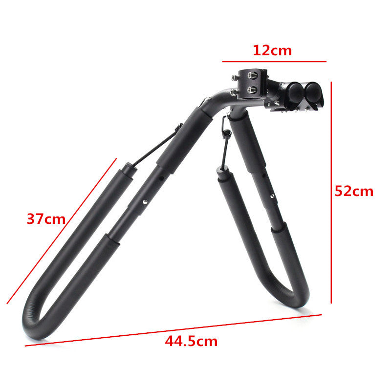 Move By Bike Adjustable Black Aluminum Surfboard Rack Bicycle Surfboard Rack