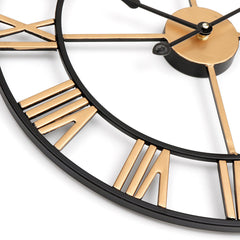 45cm Large Wall Clock Big Roman Numerals Giant Open Face Metal For Home Outdoor Garden