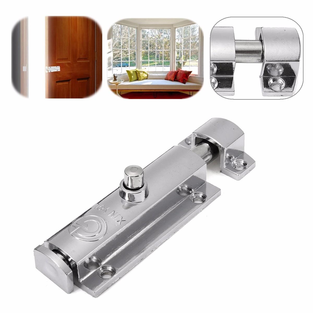 Zinc Alloy Chrome Plated Security Door Bolt Lock Open Type Window Button