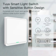 WiFi Smart Wall Light Switch Neutral Wire Required Multi-control Association in App Works with Alexa