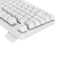 Wired Mechanical Gaming Keyboard 87-Key 87% TKL Layout Suspended Keycaps Hot Swappable RGB Backlit Mechanical with Supplement Switches Keycap Puller