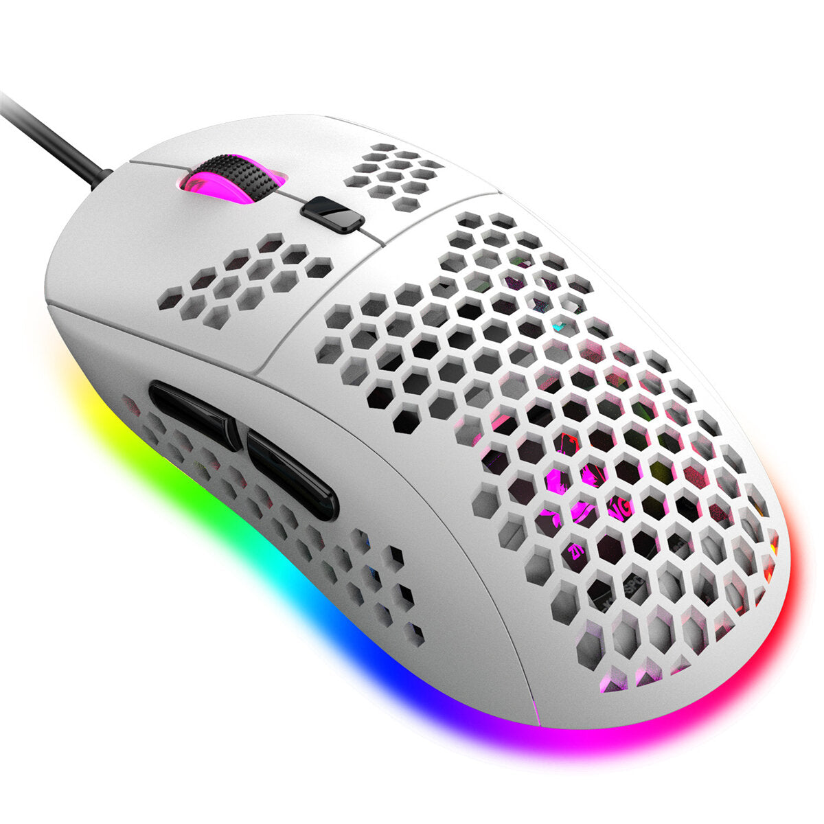 Wired Game Mouse Breathing RGB Colorful Honeycomb Hollow 12000DPI Gaming Mouse USB Wired Gamer Mice for Desktop Computer Laptop PC