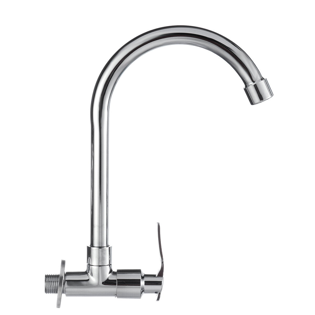 360 Degree Rotation Single Cold Faucet Brass Kitchen Sink Vertical