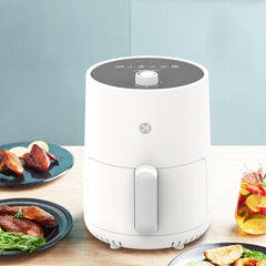 Air Fryer 900W 1.5L Oil Free Electric Air Oven Cooker Mechanical Knob Easy Operation Design