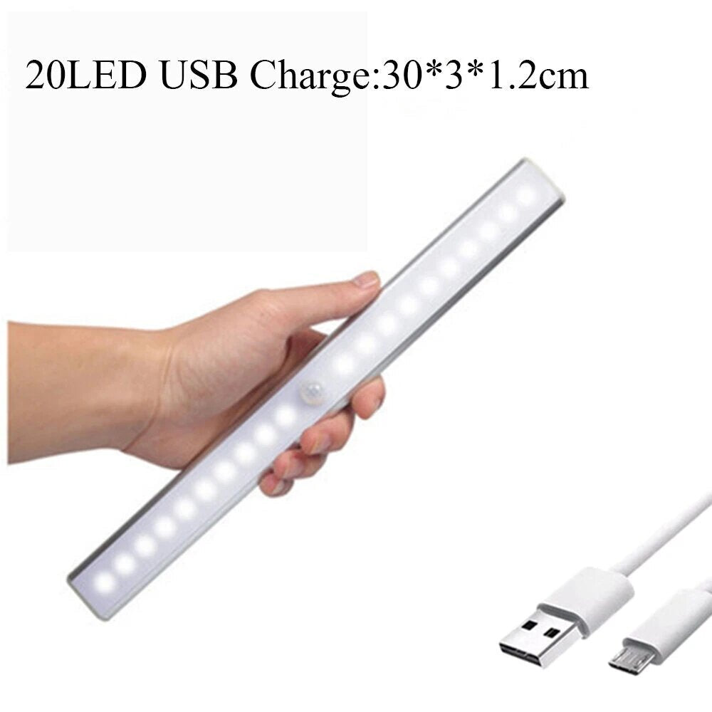 Wireless LED Cabinet Night Light Motion Sensor Light Closet Night Lamp for Kitchen Bedroom Staircase Lighting
