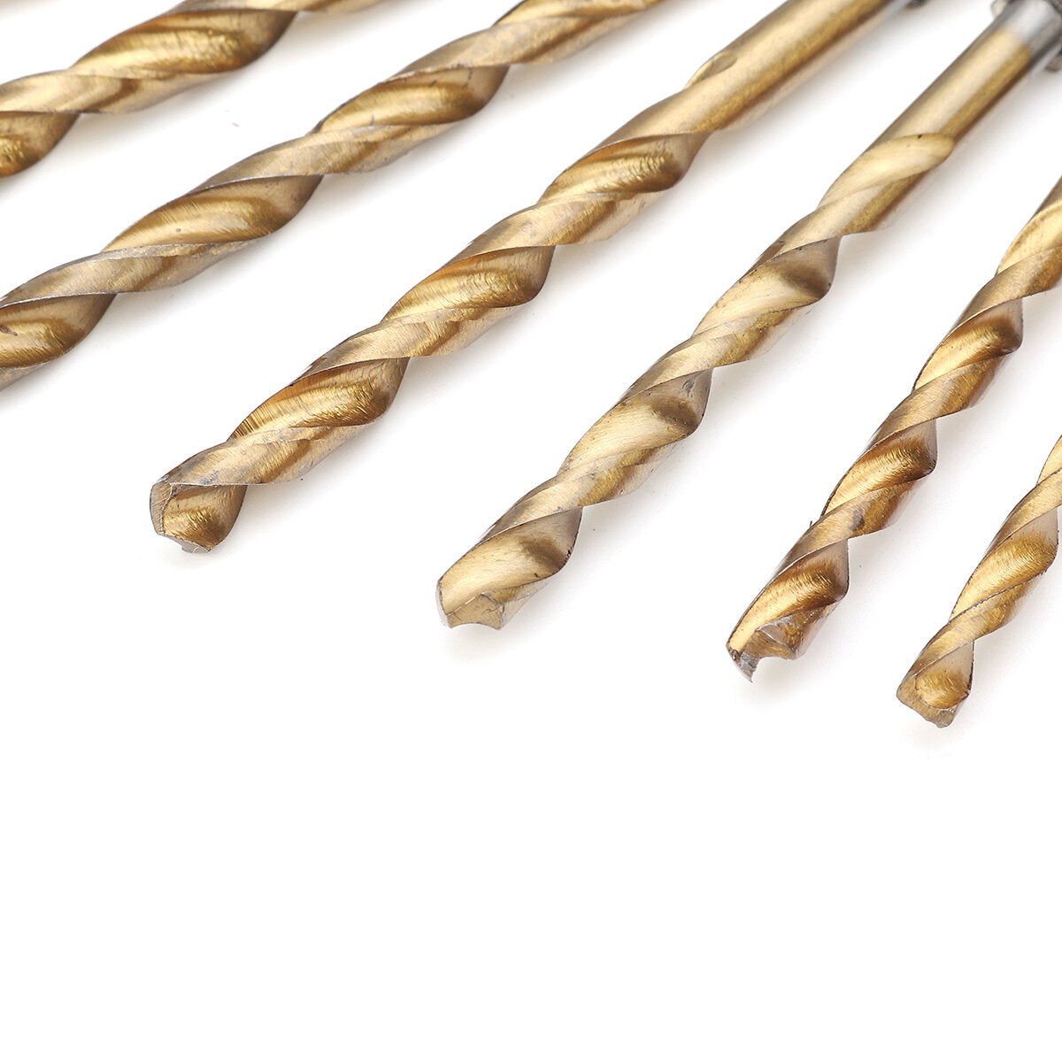 13Pcs HSS Drill Bit Titanium Coated Twist Bits Hex Shank 1.5-6.5mm High Speed Steel Set