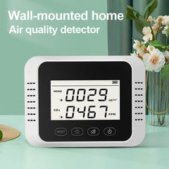 Smart Detector LED Dispaly CO2 Measuring Device Air Quality Monitor Carbon Dioxide Alarm Sensor