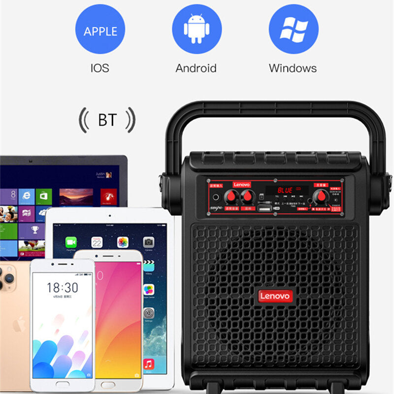 Bluetooth Speaker Portable Wireless Speaker Stereo Powerful Column Surround Sound Subwoofer Outdoor Speaker with Mic