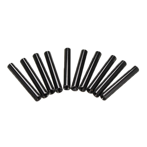 M3 Aluminum Alloy Standoff Studs 8-35mm Black Round PCB Board Spacers Standoffs 10pcs